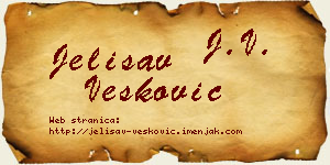 Jelisav Vesković vizit kartica